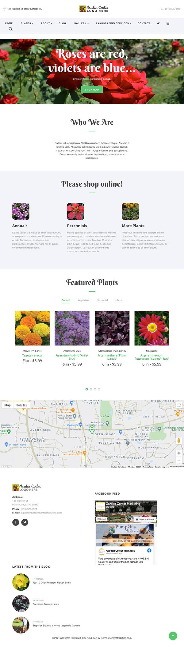 Websites for Garden Centers