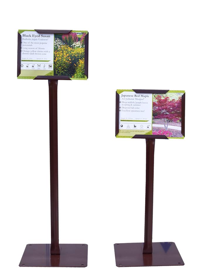 COLMET Brown Bedding Plant Sign Holder with 7