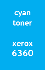 Xerox 6360 High Capacity Laser Toner Cyan