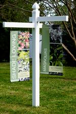 6 VINYL Banner Sign Post w/2 arms