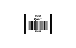 Pricing Label 1.35